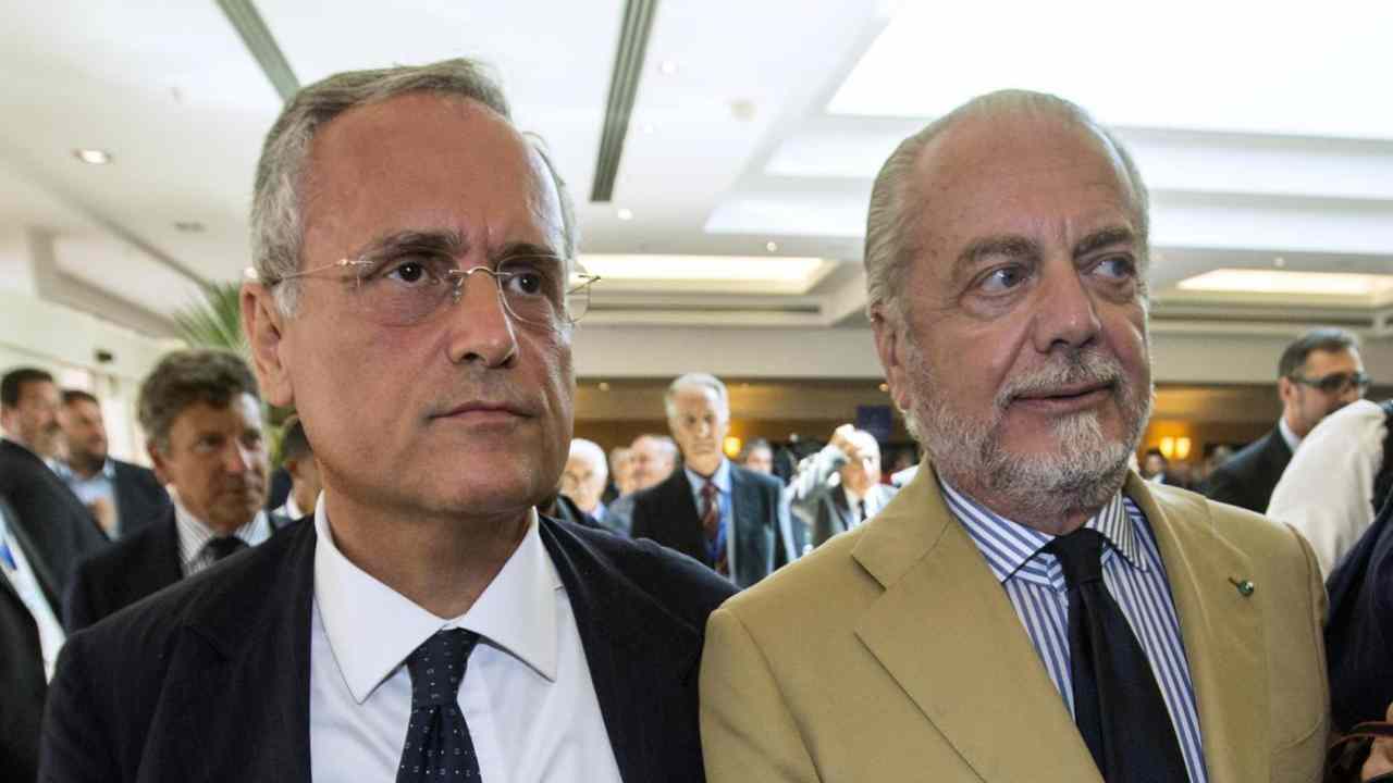 Lotito e De Laurentiis