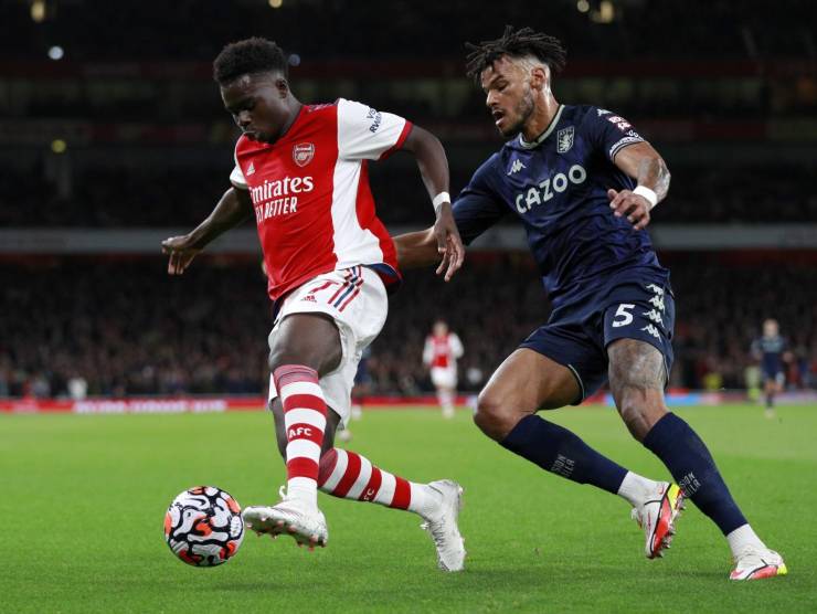 Saka in campo - foto LaPresse