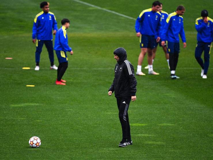 Allegri in allenamento - Foto LaPresse