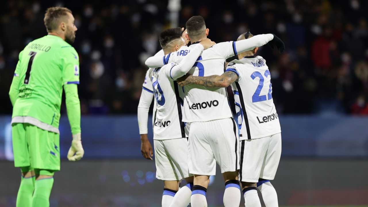 Inter esulta - foto Lapresse