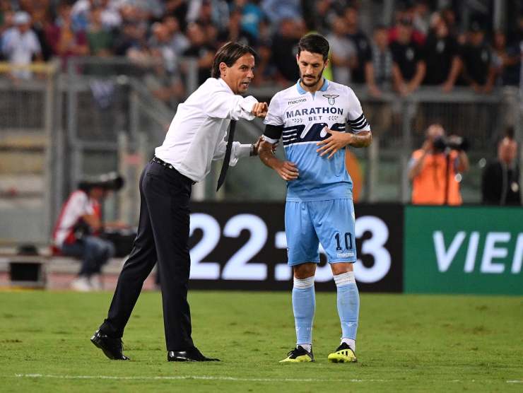 Luis Alberto ed Inzaghi - foto LaPresse