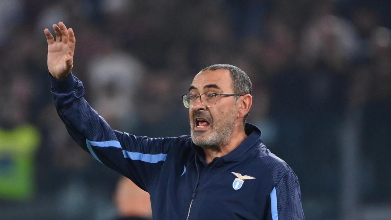 Sarri alla Lazio - foto LaPresse