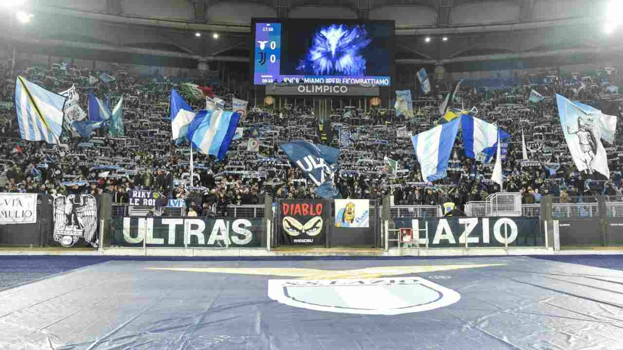 Curva Lazio - foto LaPresse