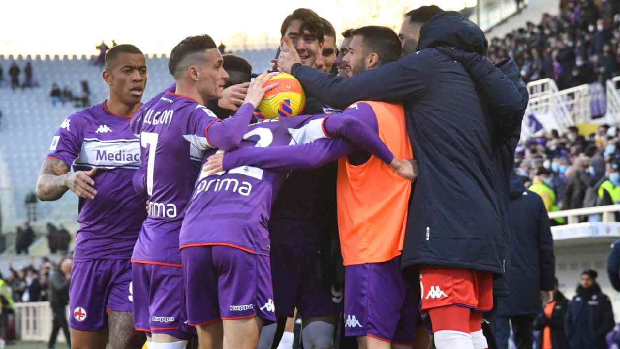 Fiorentina esulta - foto LaPresse