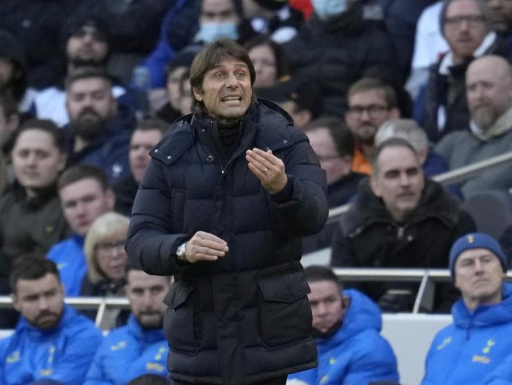 Antonio Conte al Tottenham - foto LaPresse