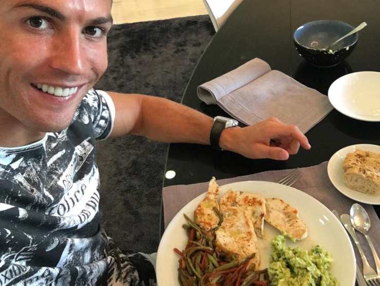 Cristiano Ronaldo pranzo