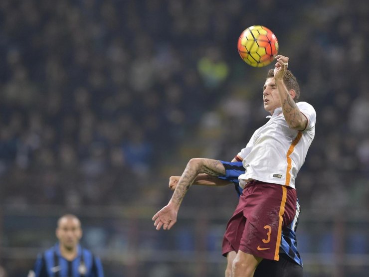 Dignè Roma-Inter foto LaPresse