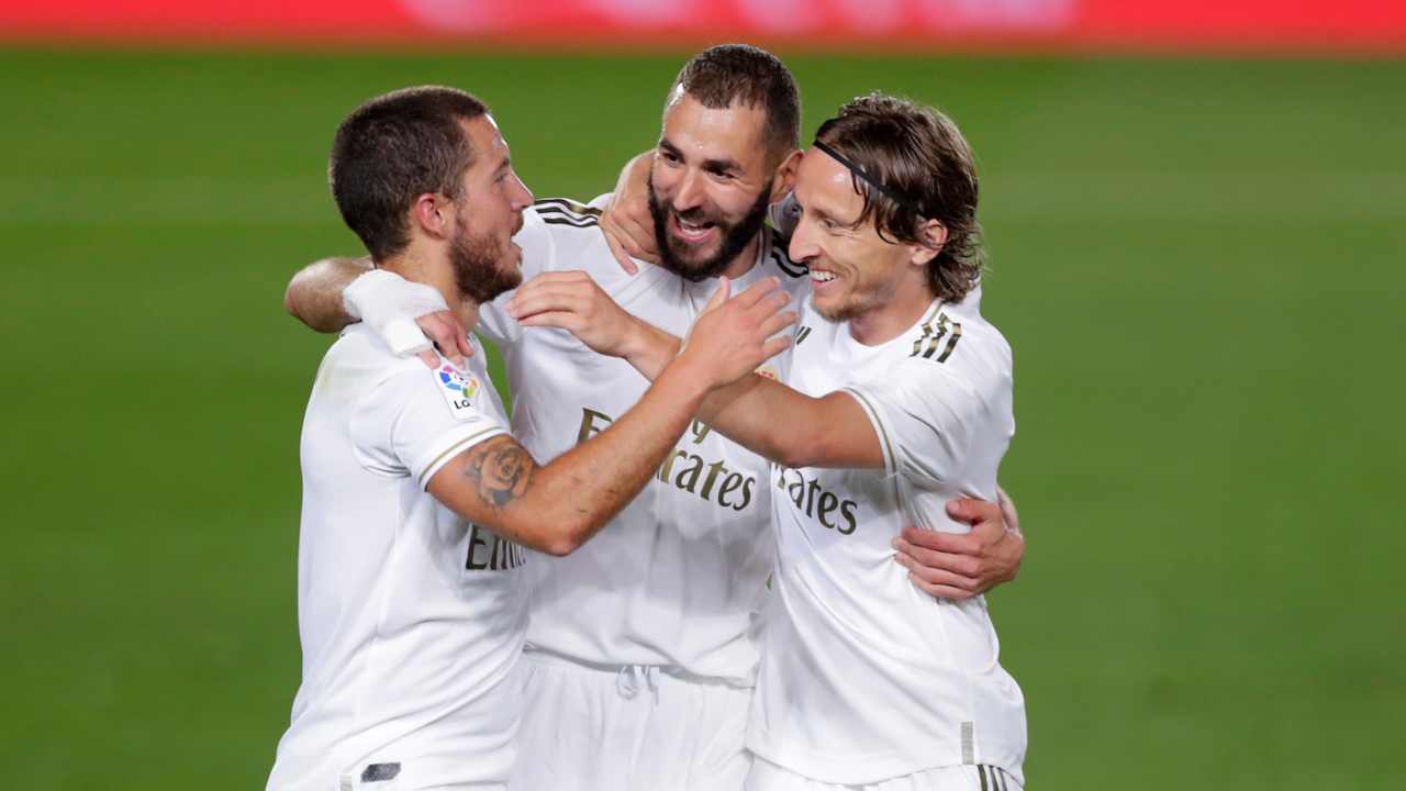 Hazard Benzema Modric Real Madrid