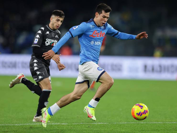 Lozano in campo - foto LaPresse