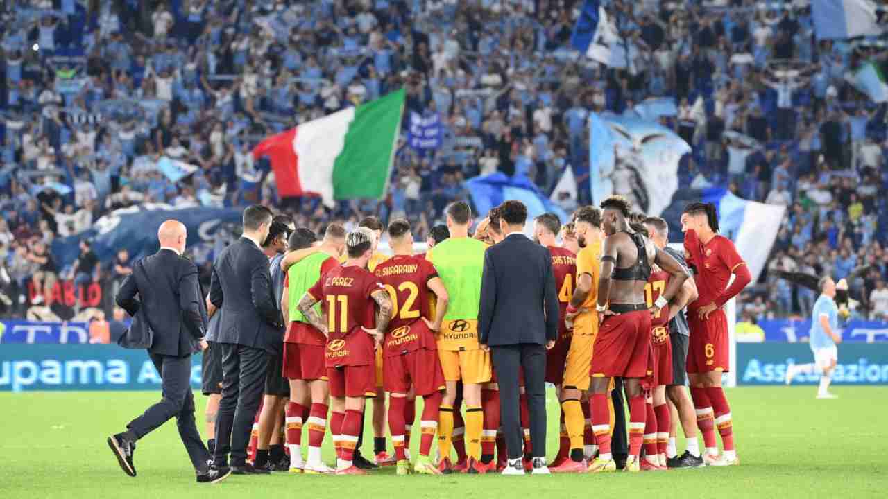 Roma gruppo - foto LaPresse