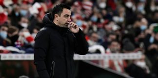 Xavi in panchina - foto LaPresse