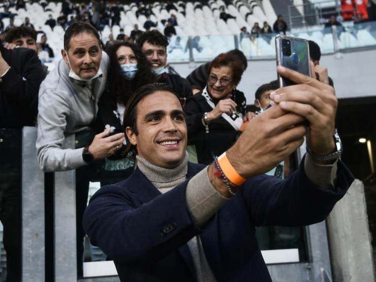 Matri selfie - foto LaPresse