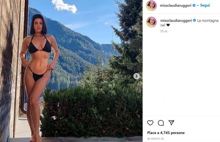 Claudia Ruggeri, in bikini anche in montagna: incontenibile - FOTO