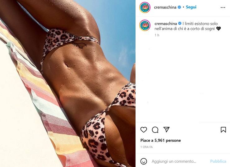 Laura Cremaschi senza freni, perizoma e bikini maculato da infarto - FOTO