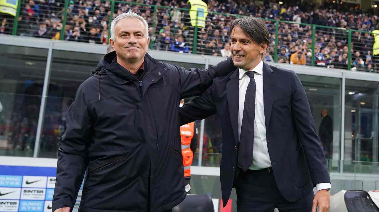 Mourinho e Inzaghi (LaPresse)