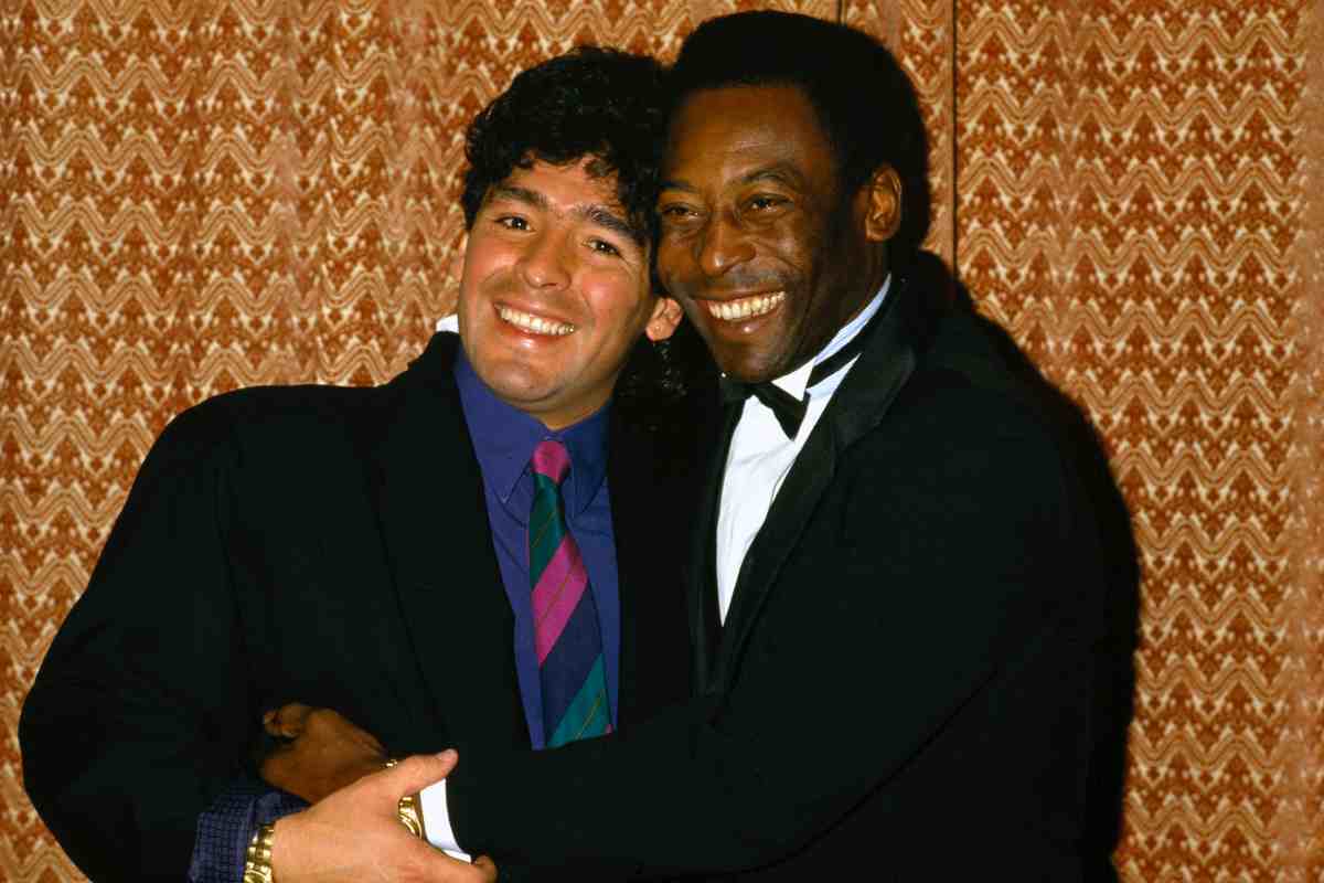 Maradona e Pelé (LaPresse)