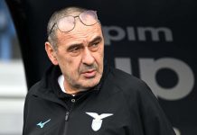 Maurizio Sarri, allenatore della Lazio (Ansafoto)